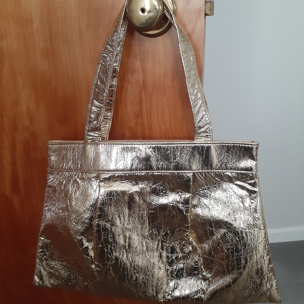 Vintage Mister Ernest Gold Tote Handbag